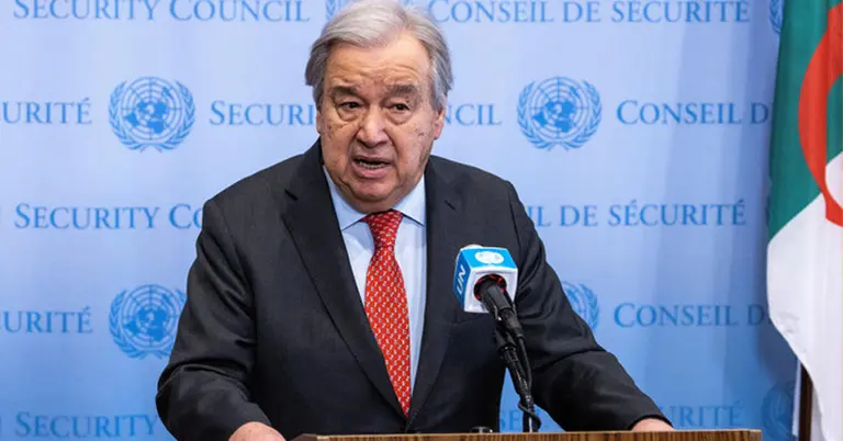 জাতিসংঘ মহাসচিব আন্তোনিও গুতেরেস